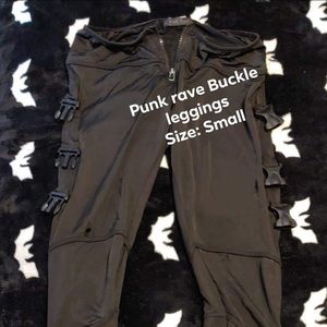 PunkRave buckle leggings